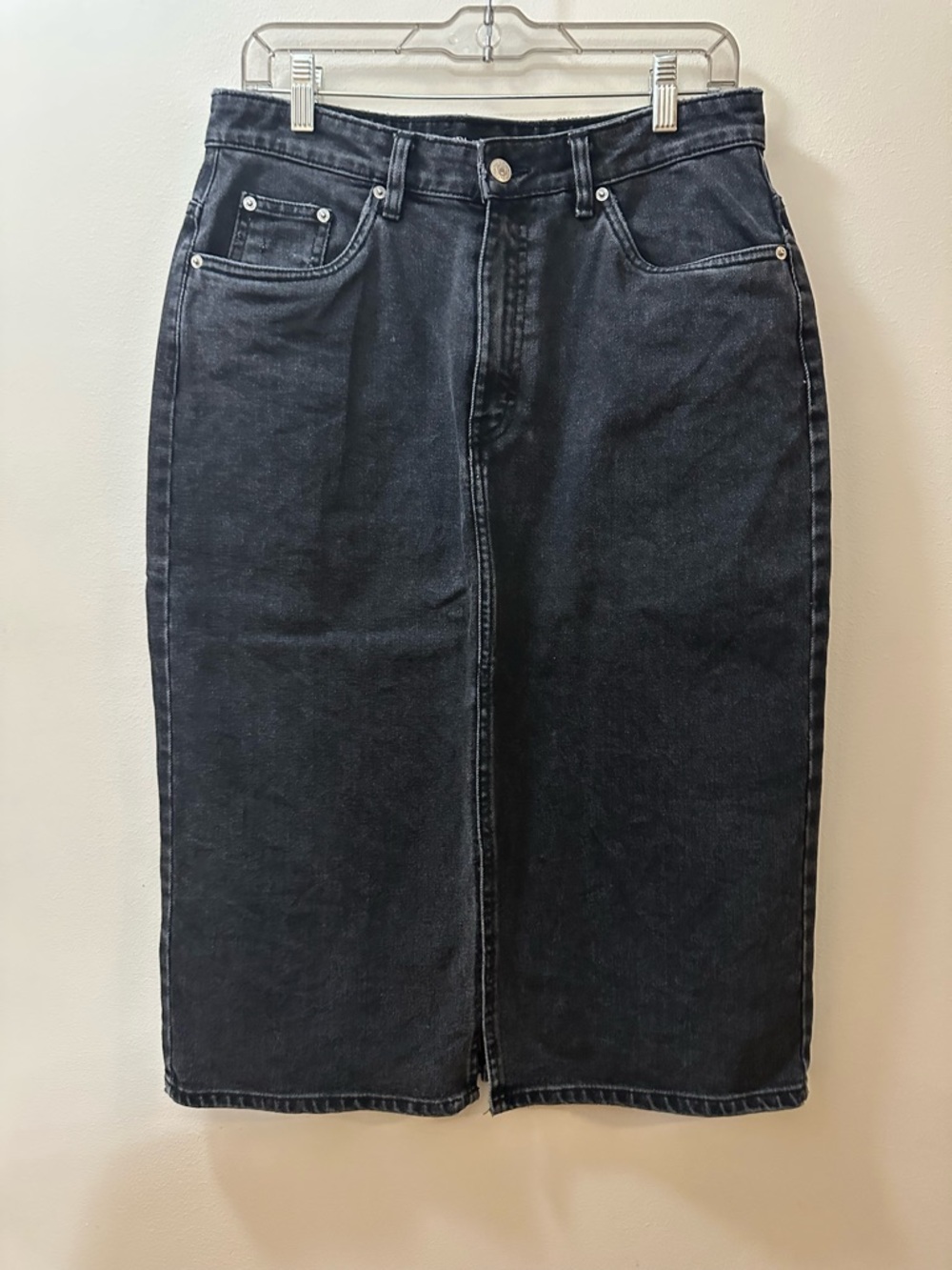 Zara Black Denim Skirt